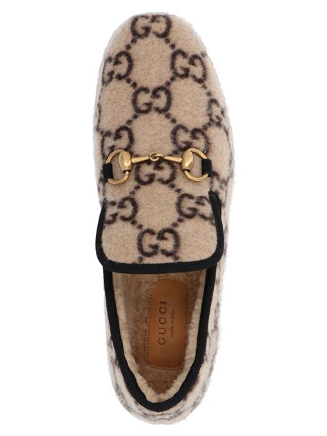 gucci loafer with chain|Gucci wool loafer.